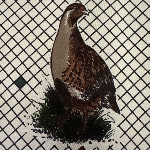 Cornelia James Silk Scarf Pheasants Birds Print Made in England Luxury Square - Picture 10 of 15